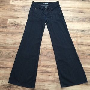 Hudson size 28” flare jeans dark wash